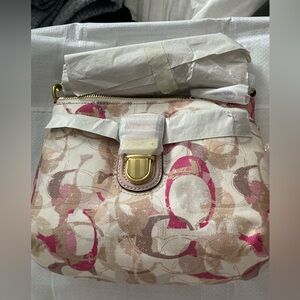 Coach Poppy Stamped Pink C Swingpack Crossbody Bag - NWT never used purse